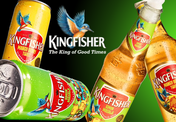 Kingfisher Lemon Masala and Mango Berry Twist