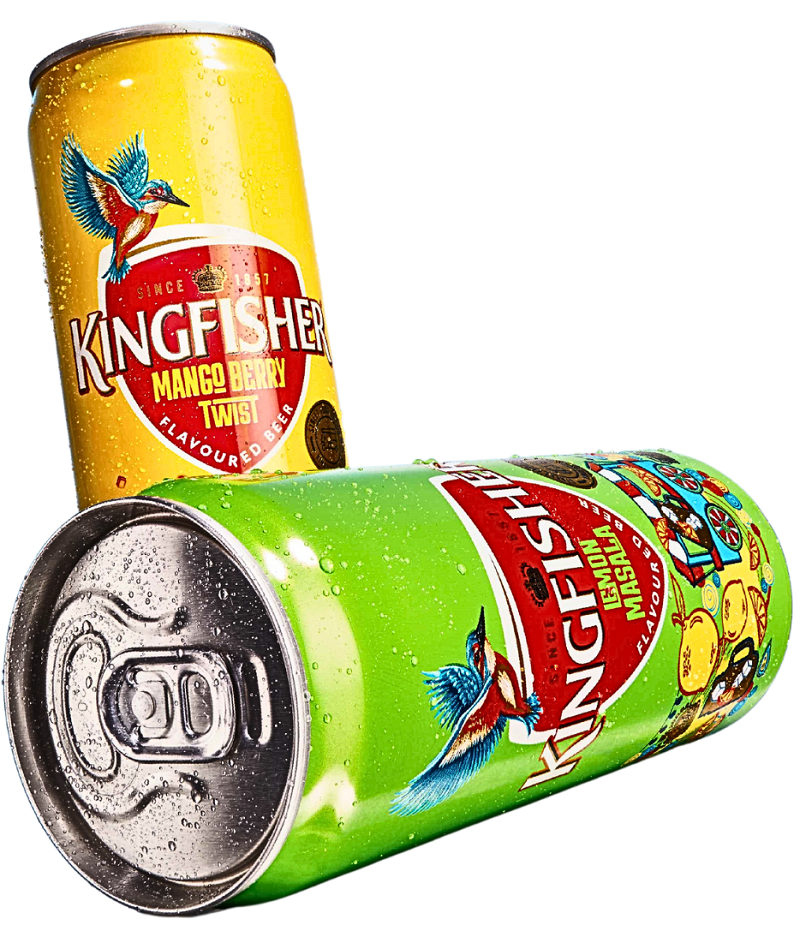 Kingfisher Mango Berry Twist and Lemon Masala