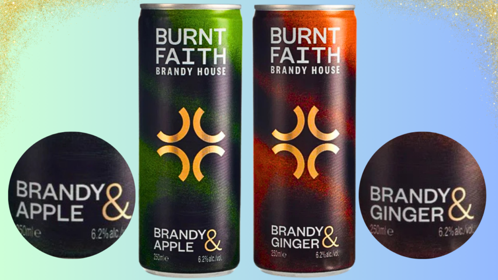 Burnt Faith Brandy & Apple and Brandy & Ginger