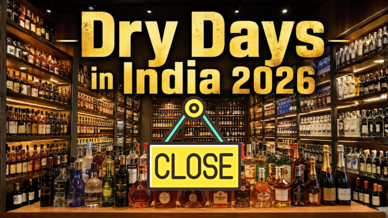 Dry Days in India 2026